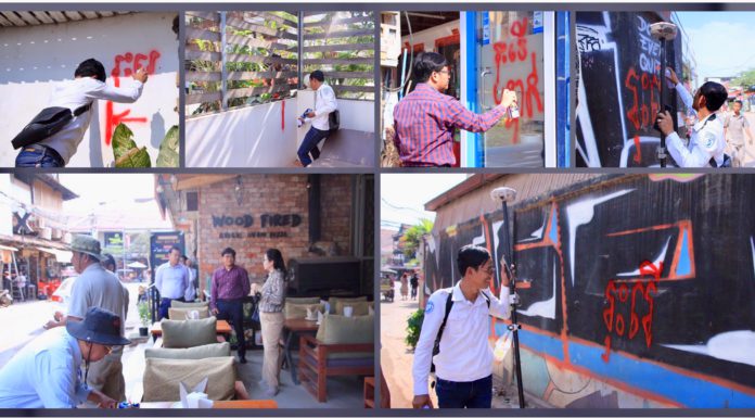 ក្រុមការងារចម្រុះរដ្ឋបាលខេត្តសៀមរាប ចុះបាញ់អ័ក្ស ពង្រីកផ្លូវ