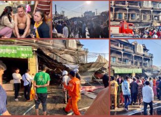 ម្ចាស់ផ្ទះស្រែកឲ្យគេជួយខណៈ ព្រះអគ្គិកំពុងលេបត្របាក់ផ្ទះរបស់ខ្លួន