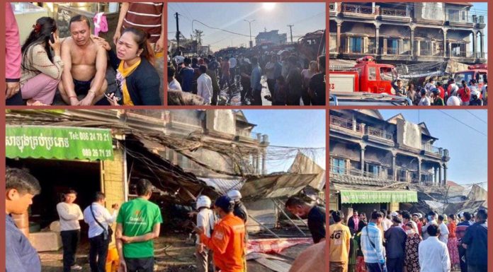 ម្ចាស់ផ្ទះស្រែកឲ្យគេជួយខណៈ ព្រះអគ្គិកំពុងលេបត្របាក់ផ្ទះរបស់ខ្លួន