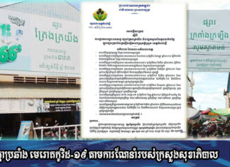 អភិបាលខេត្តកំពង់ស្ពឺ សម្រេចផ្អាកបណ្តោះអាសន្នផ្សារត្រែងត្រយឹង និងផ្នែកមួយនៃតូបលក់បន្លែ ក្នុងផ្សារត្រពាំងក្រឡឹង