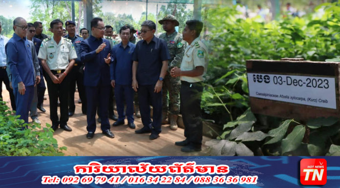 ឯកឧត្តមបណ្ឌិត អ៊ាង សុផល្លែត ប្រារព្ធទិវាព្រៃឈើអន្តរជាតិ ២១មីនា និងត្រៀមកូនឈើជាង១លានដើម ចែកជូនសាធារណជន សម្រាប់ដាំ ចាប់ពីឆ្នាំ២០២៤នេះតទៅ