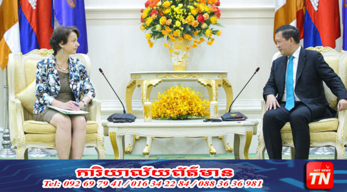 សម្តេចធិបតី ហ៊ុន ម៉ាណែត អនុញ្ញាតឱ្យអគ្គនាយិការង ទីភ្នាក់ងារអភិវឌ្ឍន៍បារាំង ជួបសម្តែងការគួរសម និងពិភាក្សាការងារ