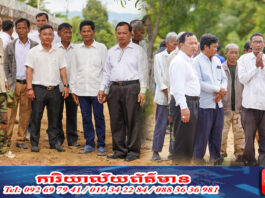 ឯកឧត្តម អ៊ុន ជឹម ជួសជុលផ្លូវ១ខ្សែរប្រវែង៨០០ម៉ែត្រ នៅឃុំតាភេម ស្រុកត្រាំកក់ ខេត្តតាកែវ